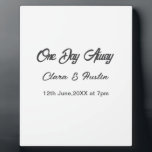 Rehearsal dinner One day away night before name da Plaque<br><div class="desc">design</div>