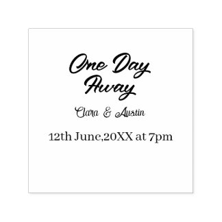 Rehearsal dinner One day away night before name da Self-inking Stamp