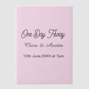 Rehearsal dinner One day away night before name da Vellum Invitations