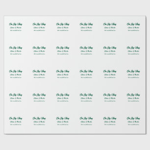 Rehearsal dinner One day away night before name da Wrapping Paper