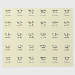 Rehearsal dinner One day away night before name da Wrapping Paper