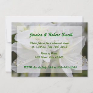 Rehearsal dinner party invitation