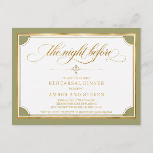 Rehearsal Dinner Postcard