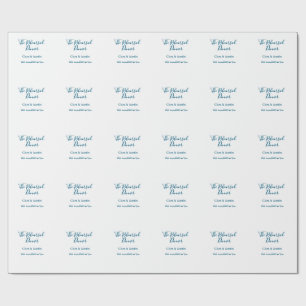 Rehearsal dinner the night before simple minimal m wrapping paper