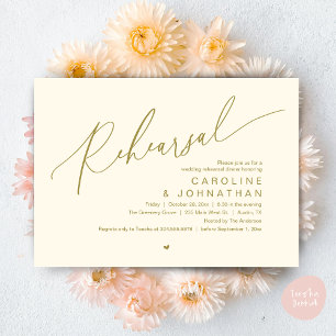 Rehearsal Dinner,The Night Before Wedding Party Invitation