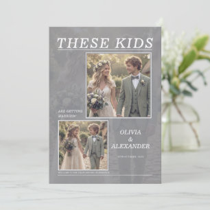 Rehearsal Dinner Wedding Invite, These kids are Ge Invitation