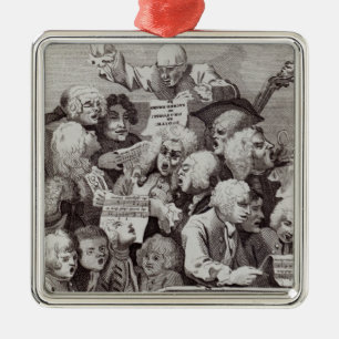 Rehearsal of the Oratorio of Judith, 1734 Metal Ornament