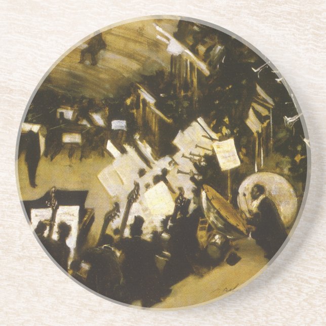 Rehearsal of the Pasdeloup Orchestra by JS Sargent Coaster (Front)