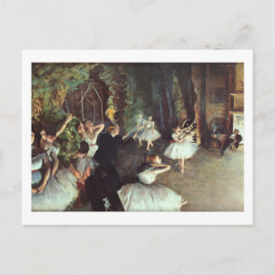 Rehearsal On Stage postcard