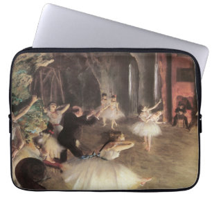Rehearsal on the Stage by Edgar Degas Laptop Sleeve