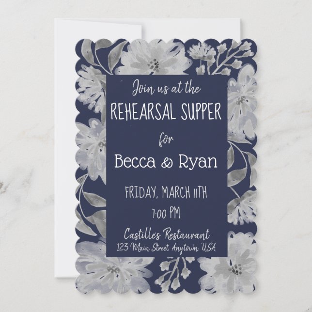 Rehearsal Supper Invitation (Front)