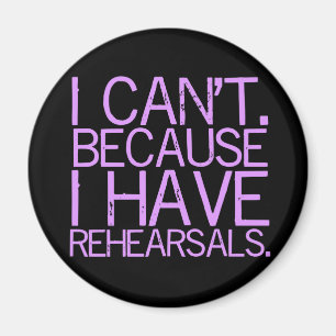 Rehearsals (lavender) Magnet