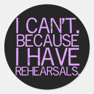 Rehearsals (lavender) Sticker