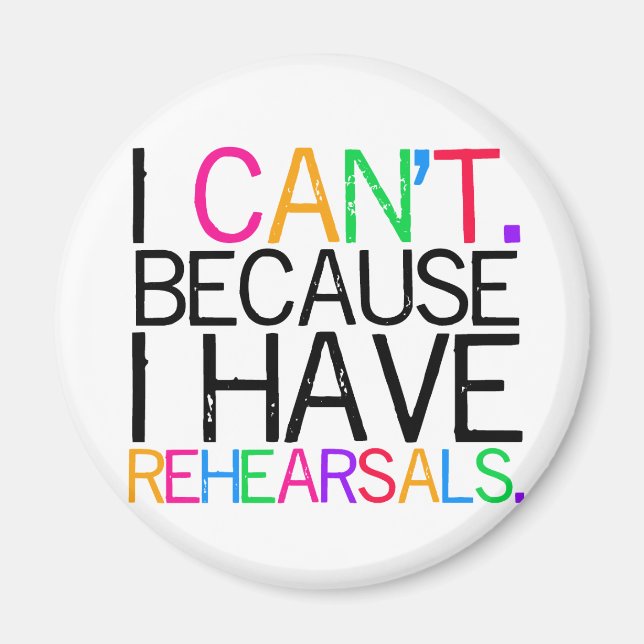 Rehearsals Magnet (Front)