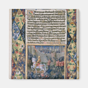 Rehoboam waging war against Jeroboam Magnet