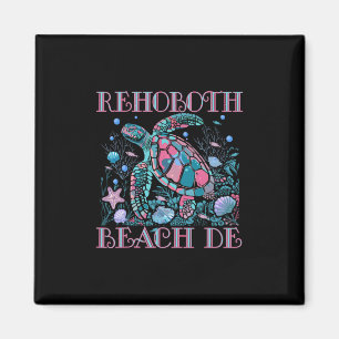 Rehoboth Beach De Turtle Lover Colorful Beach Souv Magnet
