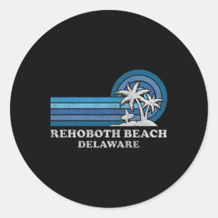 Rehoboth Beach Delaware Family Summer Vacation Vin Classic Round Sticker