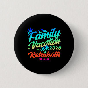 Rehoboth Beach Delaware Family Vacation Summer 6 Cm Round Badge