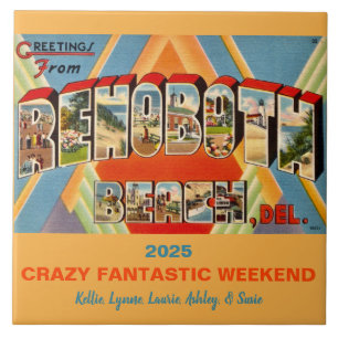 Rehoboth Beach Delaware Memory Ceramic Tile