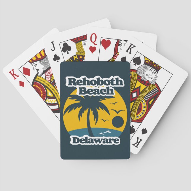 Rehoboth Beach Delaware Playing Cards (Back)