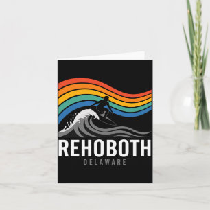 Rehoboth Beach Delaware Surfboarder Surfing Men Card