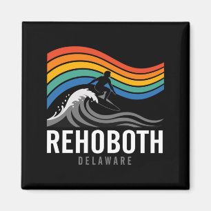 Rehoboth Beach Delaware Surfboarder Surfing Men Magnet