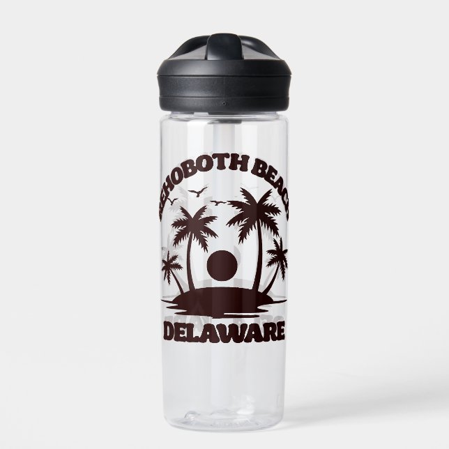 Rehoboth Beach Delaware Water Bottle (Front)