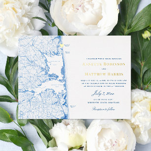 Rehoboth Beach Delaware Wedding Navy and Gold 