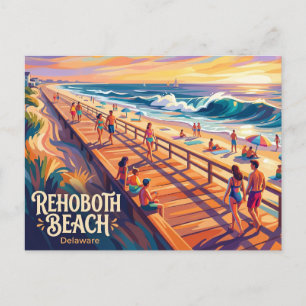 Rehoboth Beach USA Postcard