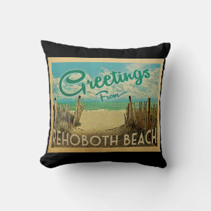 Rehoboth Beach Vintage Travel Cushion