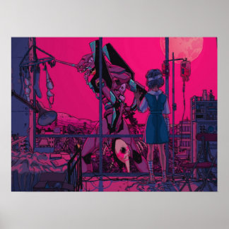 Rei Ayanami Neon Genesis Evangelion Poster