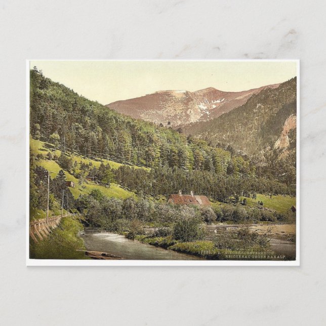Reichenau, towards Rexalp (i.e., Raxalpe), Lower A Postcard (Front)