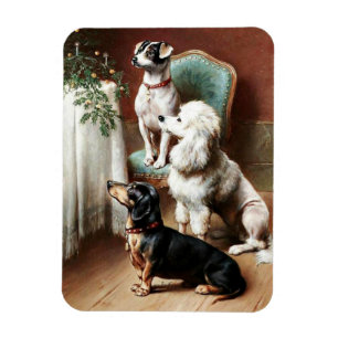 Reichert - A Christmas Treat, painting, Magnet