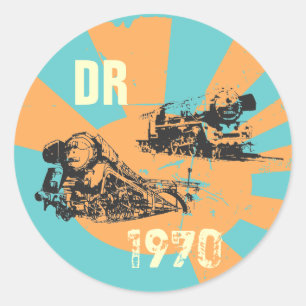 Reichsbahn DDR Classic Round Sticker