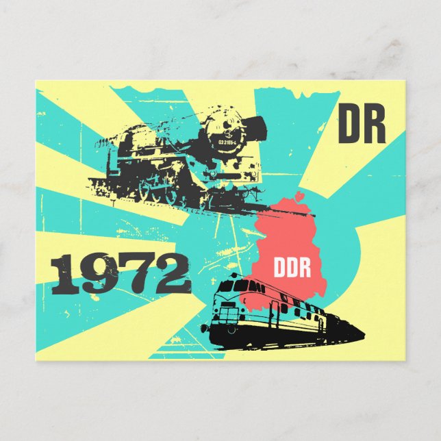 Reichsbahndesign DDR Postcard (Front)