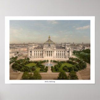 Reichstag Building, Berlin Germany Poster