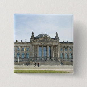 Reichstag Building in Berlin 15 Cm Square Badge