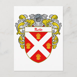 Reid Coat of Arms (Mantled) Postcard