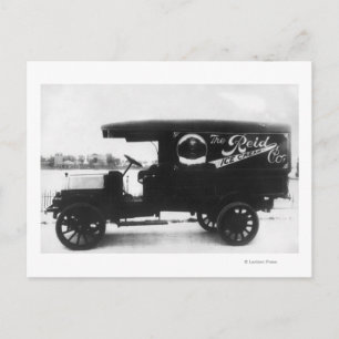 Reid Ice Cream Company Truck Postcard