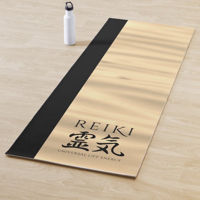 Reiki 霊気 Japanese Calligraphic Life Energy Yoga Mat (In Situ)