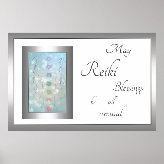 Reiki Blessings design Poster (Front)
