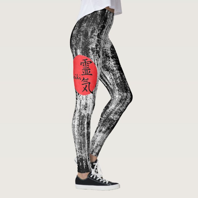 Reiki Calligraphy And Word 1 Leggings (Right)
