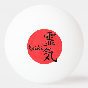 Reiki Calligraphy And Word 1 Ping Pong Ball