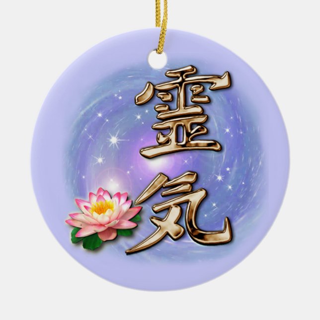 Reiki Ceramic Tree Decoration (Front)