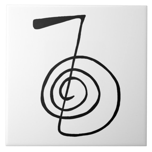Reiki: Cho Ku Rei: The Power Symbol Ceramic Tile (Front)