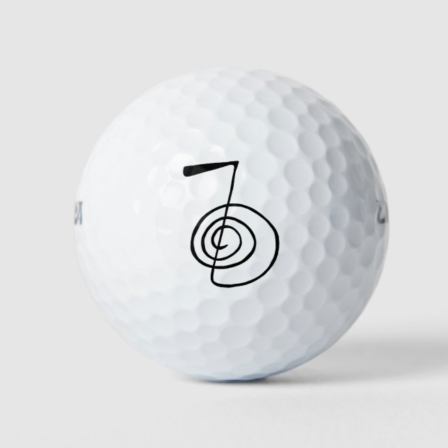 Reiki: Cho Ku Rei: The Power Symbol Golf Balls (Front)