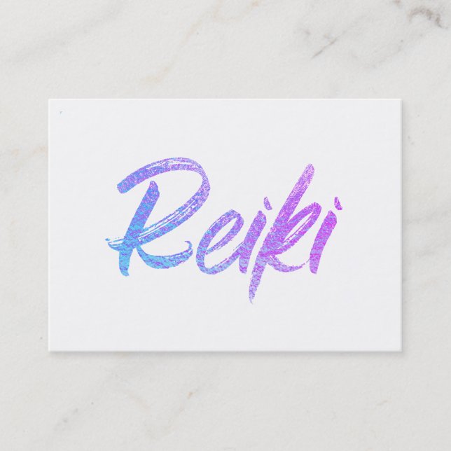 *~*  Reiki Energy Healer Practitioner or Master Business Card (Front)