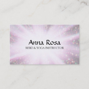 *~* Reiki Energy Healing Rays Rainbow Sparkles Business Card