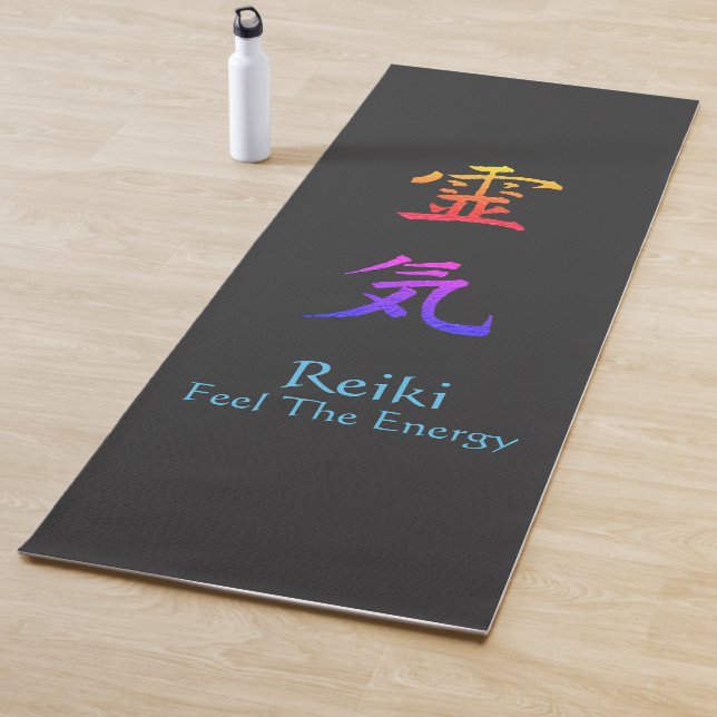 Reiki Feel The Energy Rainbow  Yoga Mat (In Situ)