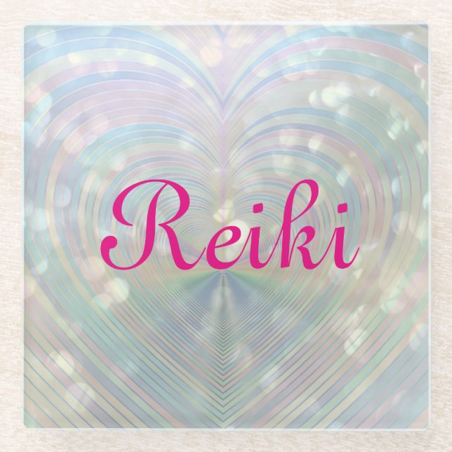 Reiki Glass Coaster (Front)